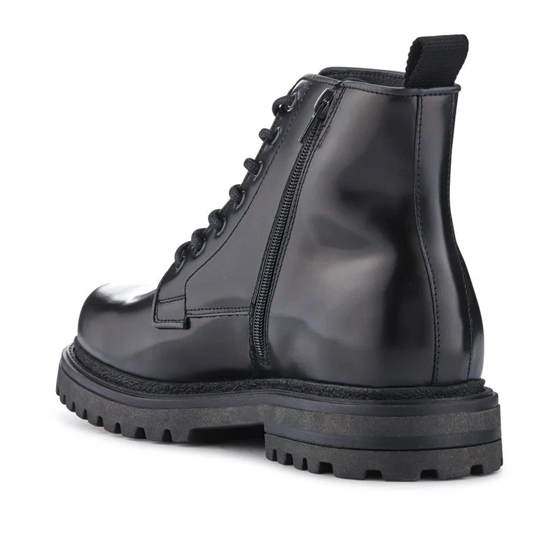 Elias Leather Lace-Up Boots - ELIAS / 328 080 - Black Leather