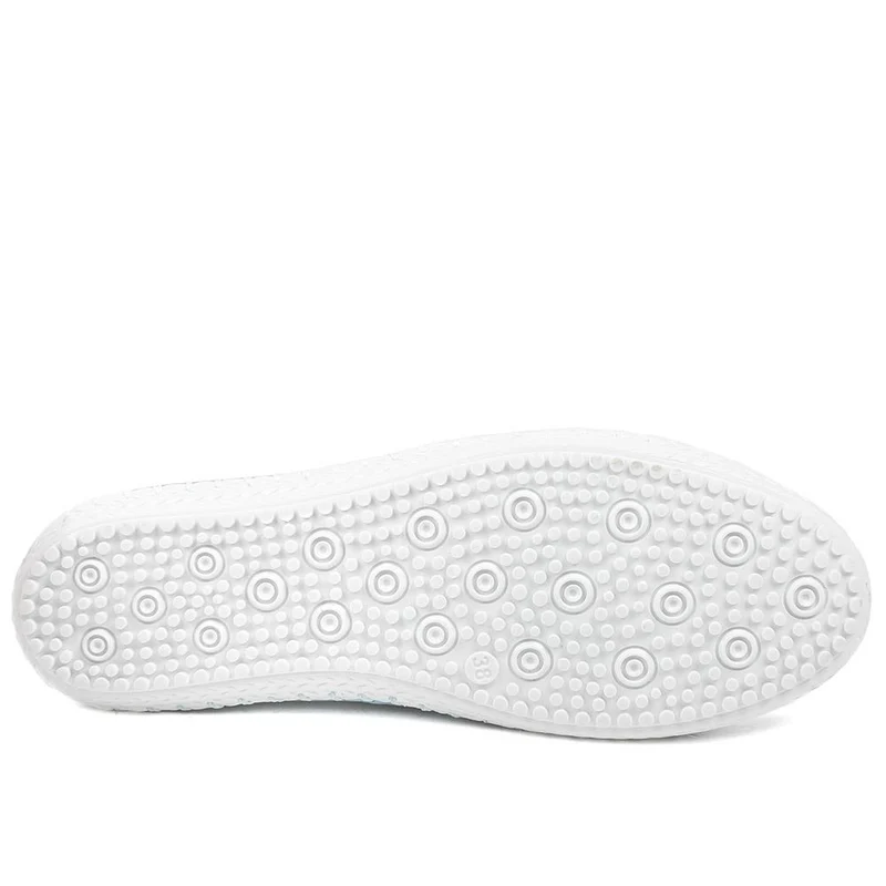 Leather Slip-On Trainers - GOKH37009 / 323 581 - Denim