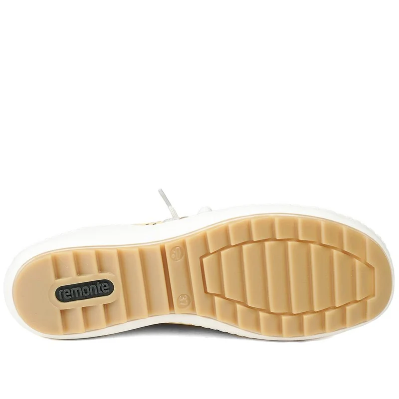 Leather Lace-Up Trainers - DRS41503 / 326 857 - Lemon