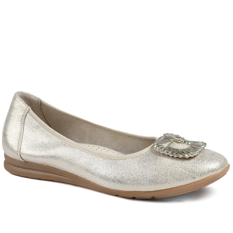 Jewel Detail Slip On Comfort Pumps - WOIL43000 / 329 124
