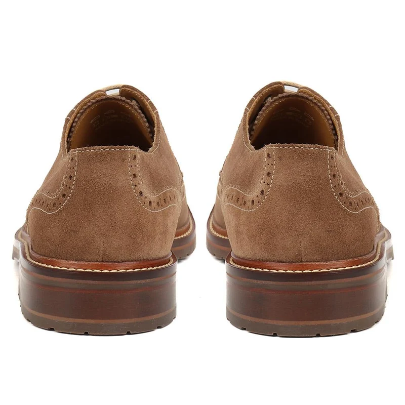Kingsbay Men's Leather Brogues - KINGSBAY / 320 142 - Taupe
