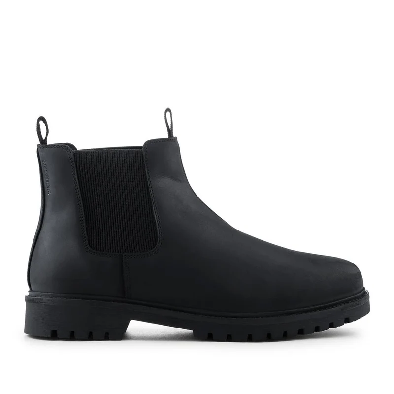 Hamburg Leather Waterproof Chelsea Boots - HAMBURG / 327 847 - Black