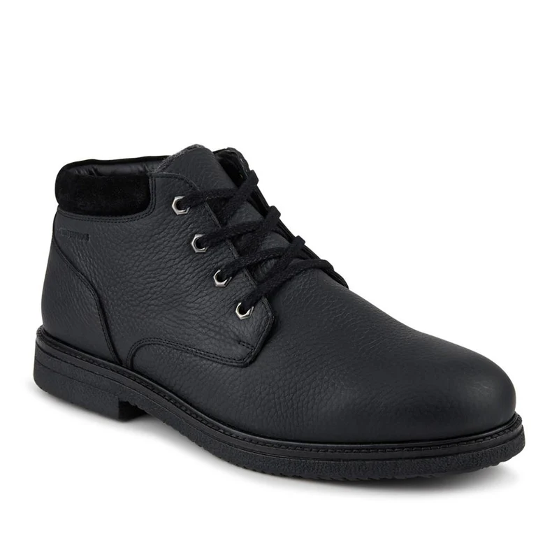 Halifax Waterproof Leather Ankle Boots - HALIFAX / 327 846 - Black