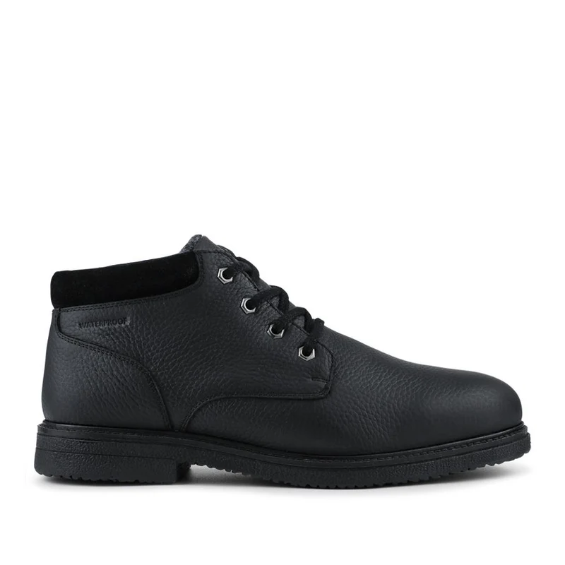 Halifax Waterproof Leather Ankle Boots - HALIFAX / 327 846 - Black