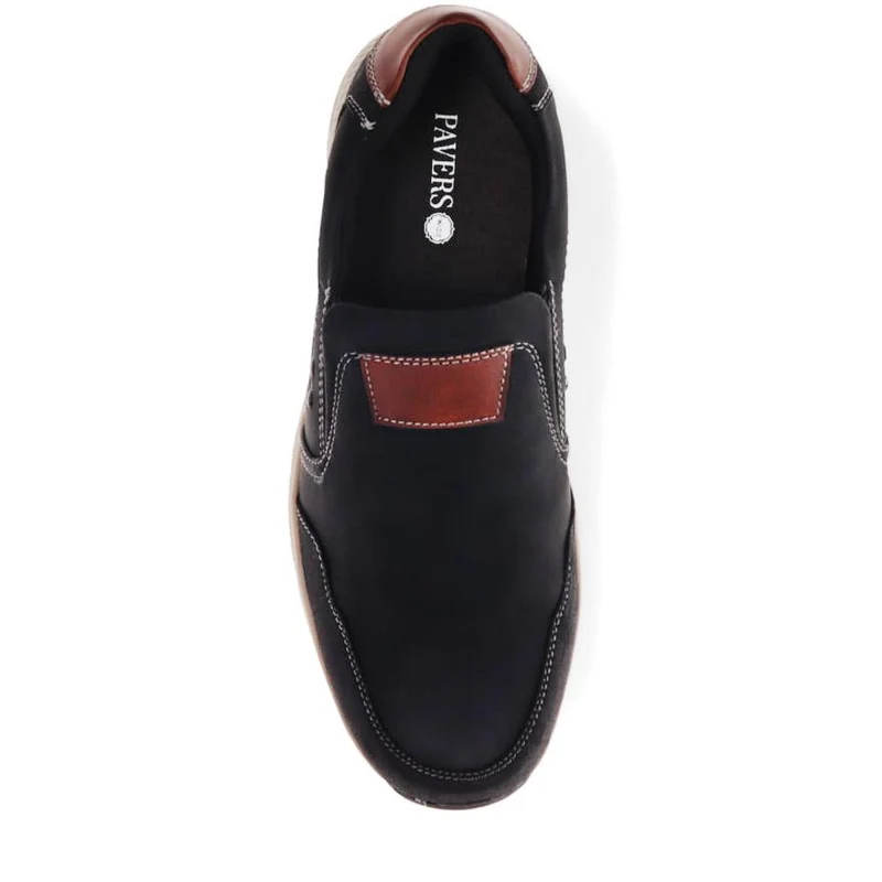 Wide Fit Casual Slip-On Trainers - WBINS40029 / 325 788 - Black
