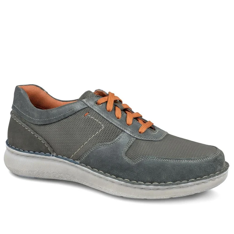 Padders Leather Wide Fit Lace Up Shoes - PADPARK43512 / 328 902 - Navy