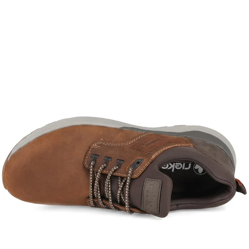 Rieker Bungee Lace Shoes With Rugged Sole - RKR43050 / 330 231 - Brown
