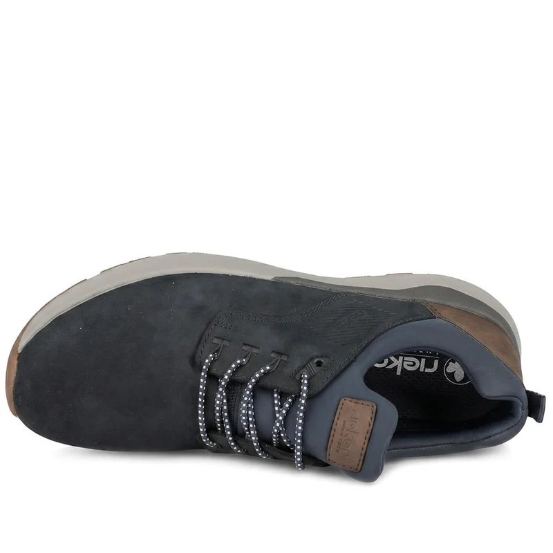 Rieker Bungee Lace Shoes With Rugged Sole - RKR43050 / 330 231 - Navy