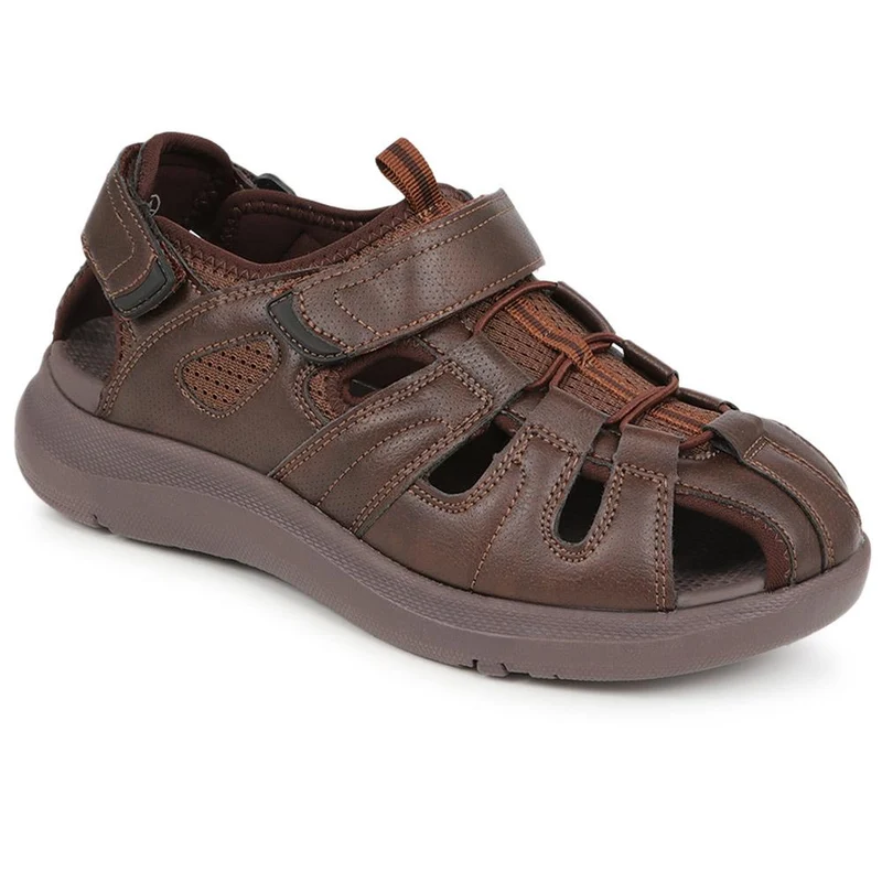 Dual Touch-Fastening Sandals - XIAM39003 / 325 673 - Dark Brown