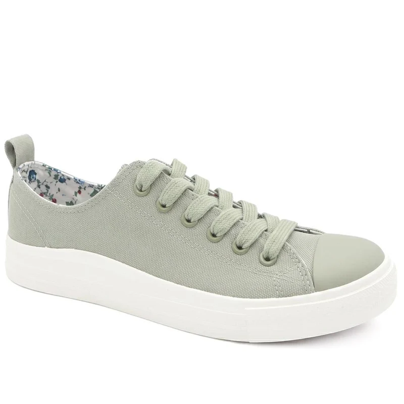 Casual Lace Up Trainers - XIAM43001 / 329 283 - Sage