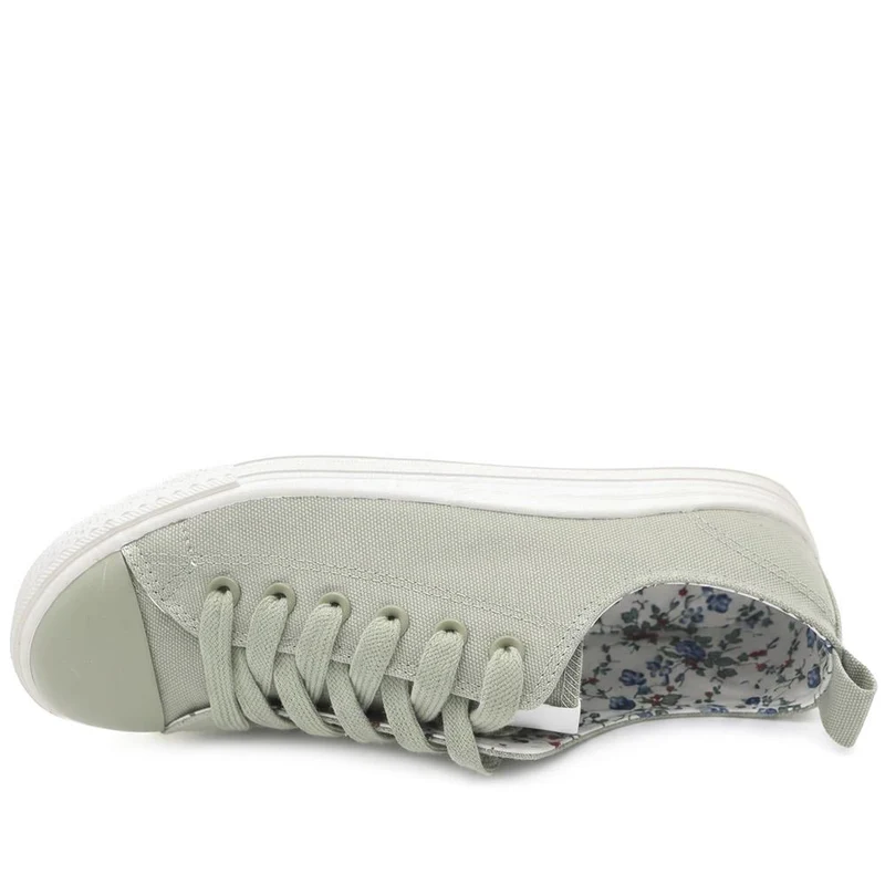 Casual Lace Up Trainers - XIAM43001 / 329 283 - Sage