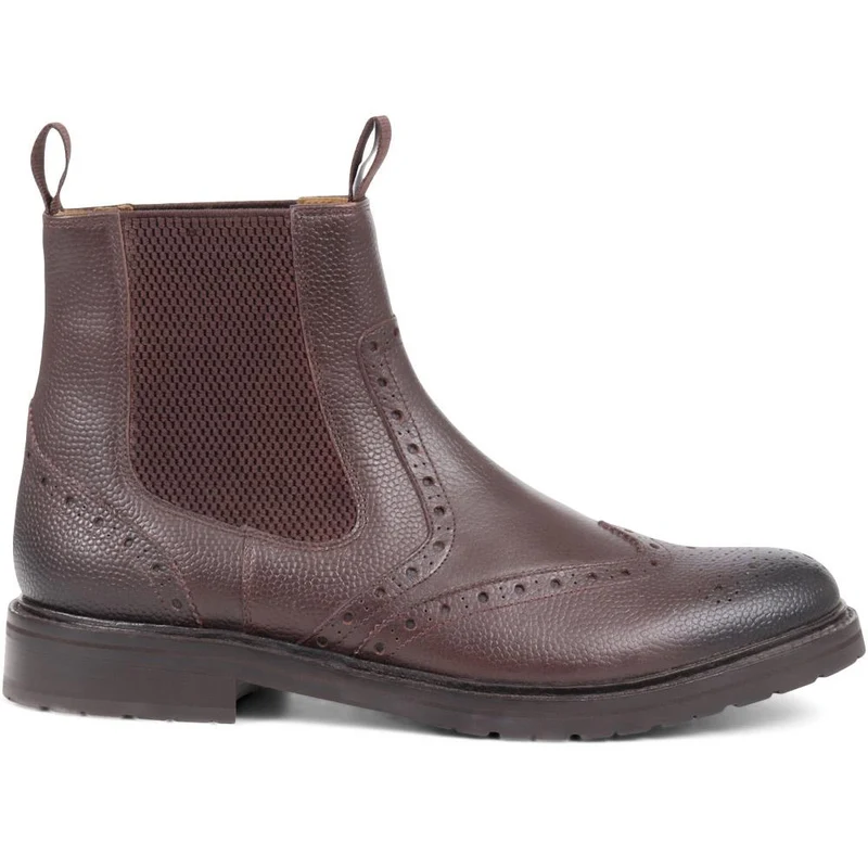 Desborough Leather Chelsea Boots - DESBOROUGH2 / 324 340 - Dark Brown