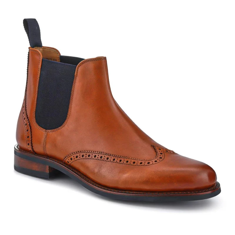 Barrett Goodyear Welted Leather Wingtip Boots - BARRETT / 327 962