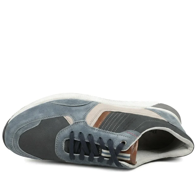 Padders Leather Lace Up Trainers - PADPARK43505 / 328 922 - Navy