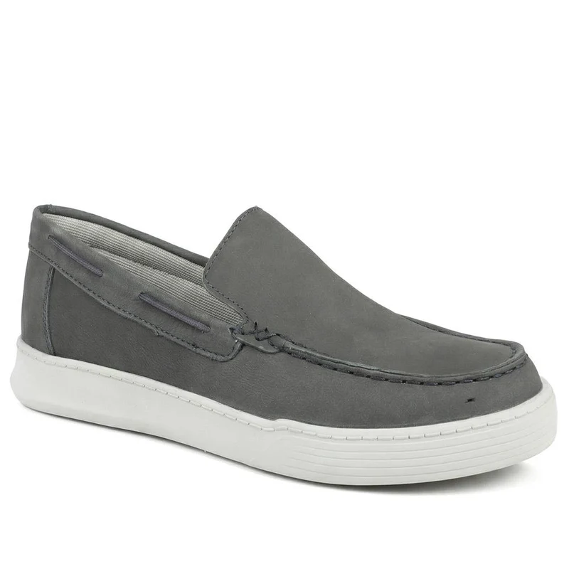 Padders Wide Fit Leather Slip On Shoes - PADPARK43502 / 328 899 - Navy