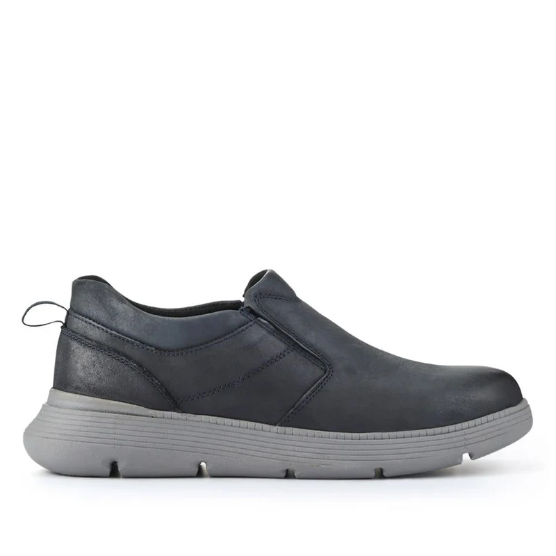Casual Leather Slip-On Shoes - RISI41000 / 326 954 - Navy