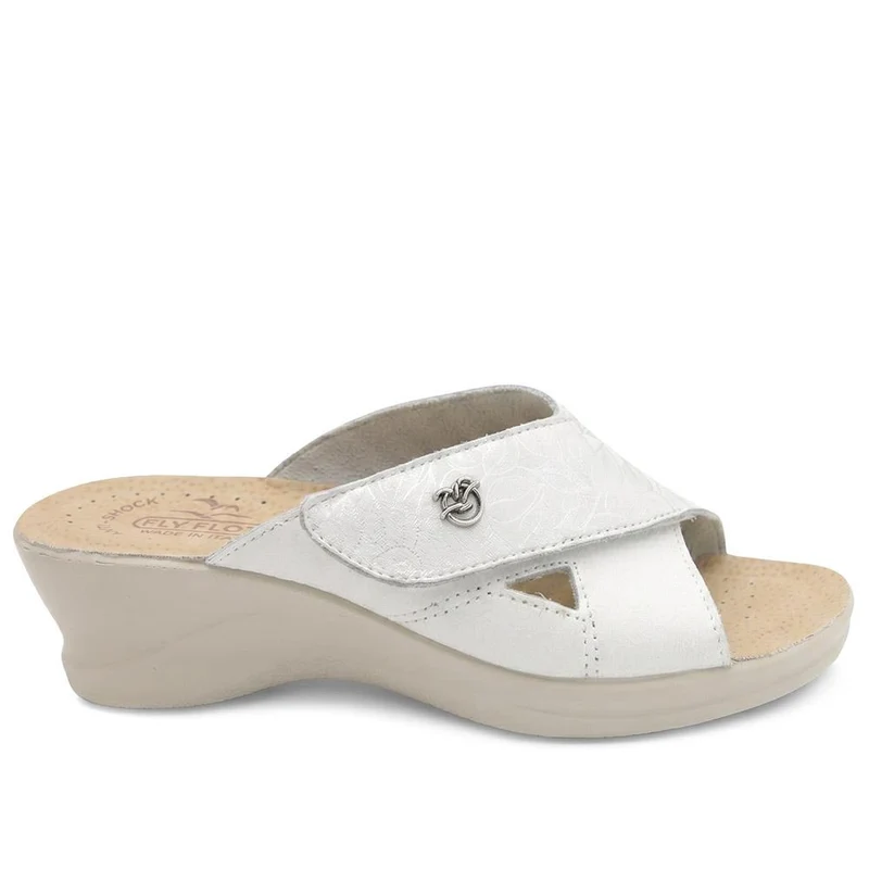 Fly Flot Adjustable Fasten Mule Sandals - FLY43019 / 328 645 - White