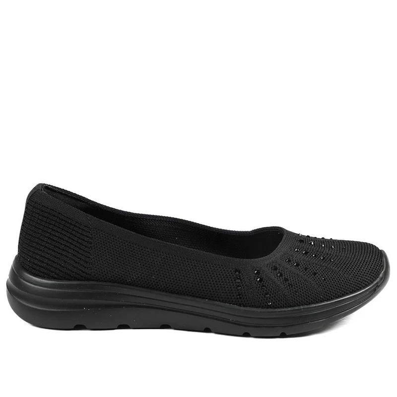 Wide Fit Memory Foam Sporty Pumps - BRK43008 / 328 977 - Black
