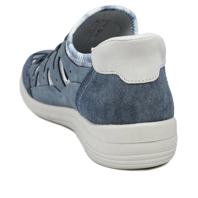 Relife Wide Fit Bungee Lace Slip On Shoes - RELIF43006 / 328 877 - Blue