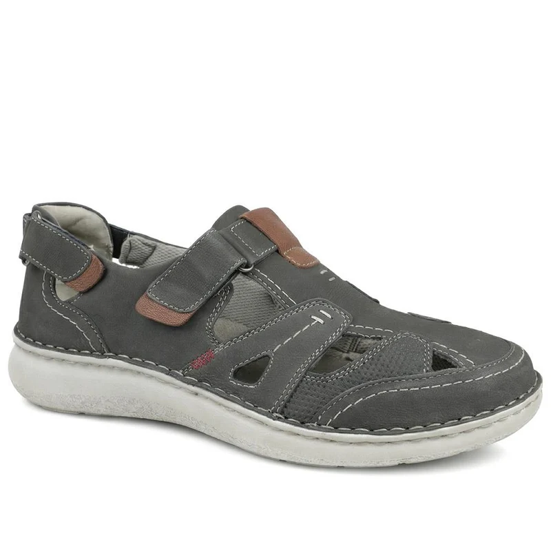 Padders Leather Adjustable Fasten Sandals - PADPARK43507 / 328 920 - Navy