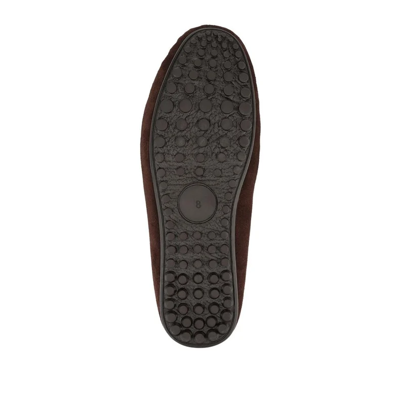 Zap Leather Mule Slippers - ZAP / 328 013 - Dark Brown Suede