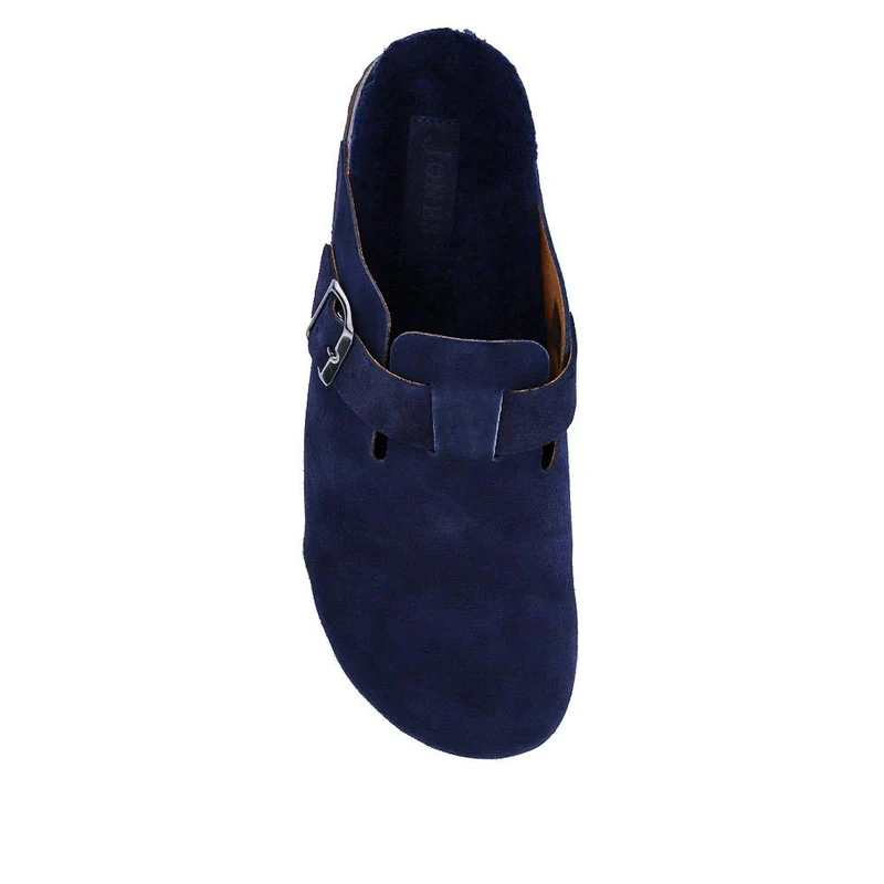 Zaid Suede Slippers - ZAID / 326 027 - Navy Suede