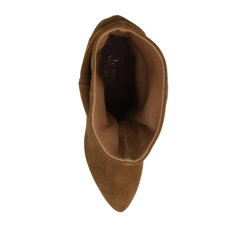 Kathryn Slouch Leather Ankle Boots - KATHRYN / 328 085 - Tan Suede