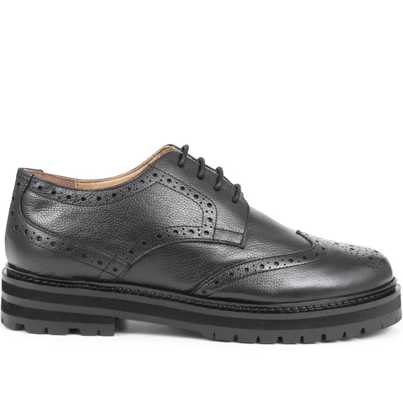 Flossie Leather Brogues - FLOSSIE / 324 287 - Black