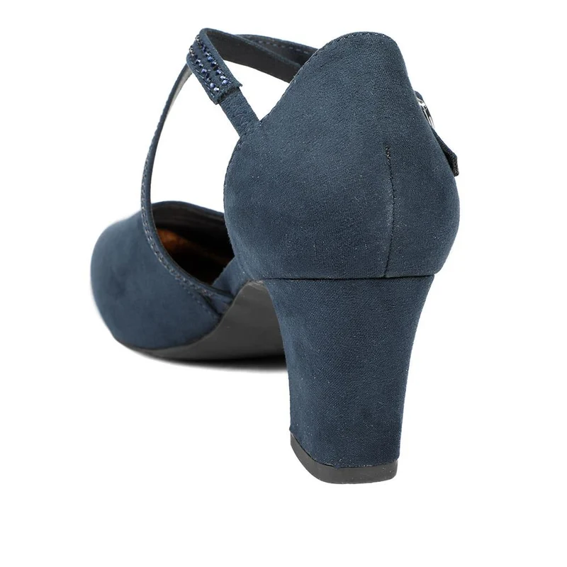 Closed-Toe Block Heels - PLAN40011 / 326 163 - Navy