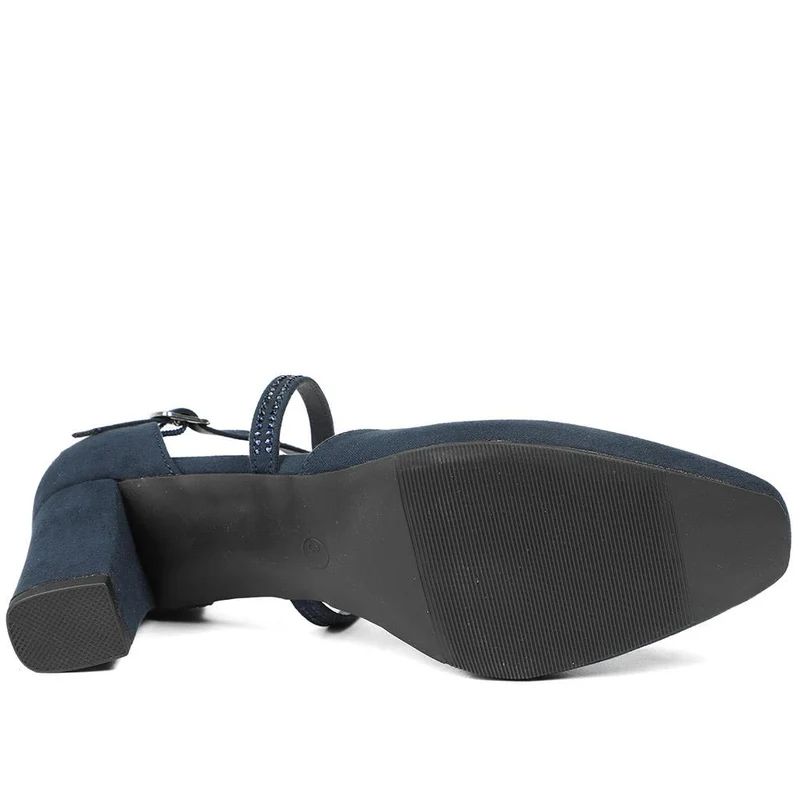 Closed-Toe Block Heels - PLAN40011 / 326 163 - Navy