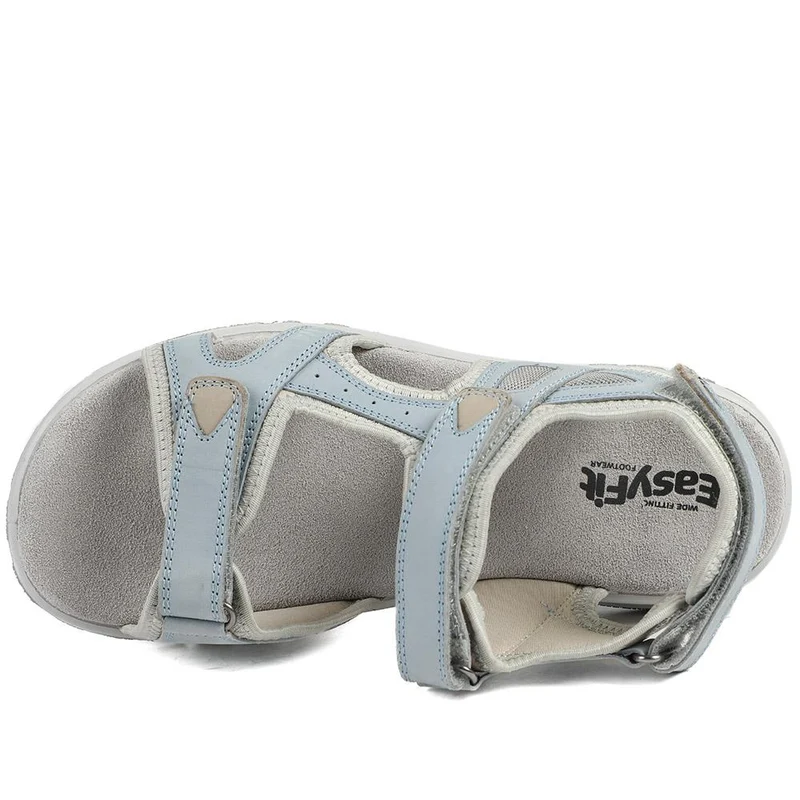 Easyfit Cella Extra Wide Fit Touch Fasten Sandals - CELLA / 329 122 - Light Blue