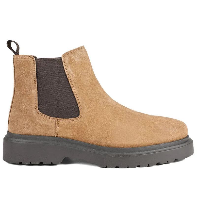 Finsbury Leather Chelsea Boots - FINSBURY / 326 398 - Tan Suede