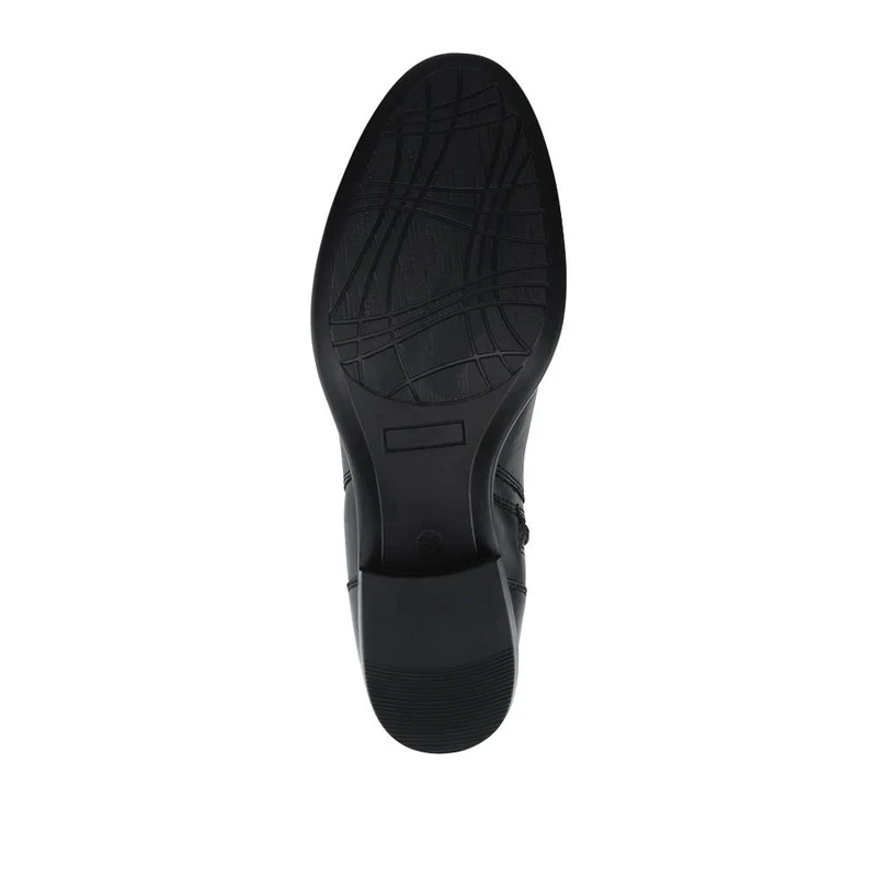 Laurelle Leather Zip Fasten Ankle Boots - LAURELLE / 328 214 - Black
