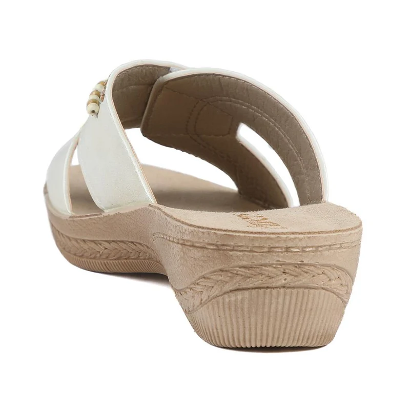 Adjustable Lightweight Mule Sandals - INB43008 / 329 128 - Off White