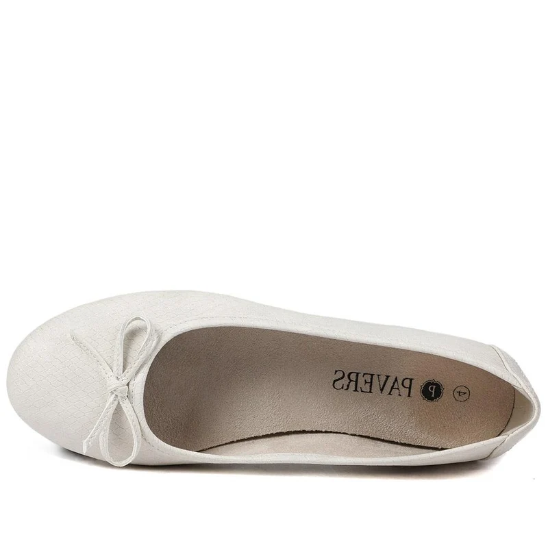 Short-Heeled Casual Pumps - JANSP41001 / 326 782 - Beige Snake