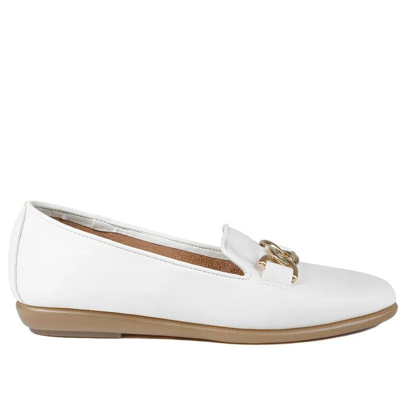 Elegant Wedge Loafers - UPSKY43001 / 329 004 - White