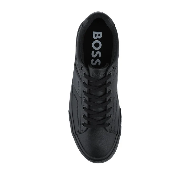 Boss Faux-Leather Lace Up Trainers - HUGO41503 / 327 623 - Black