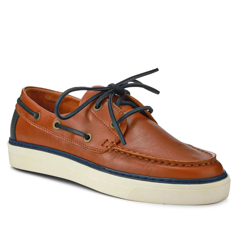 Rhodes Leather Boat Shoes - RHODES / 327 429