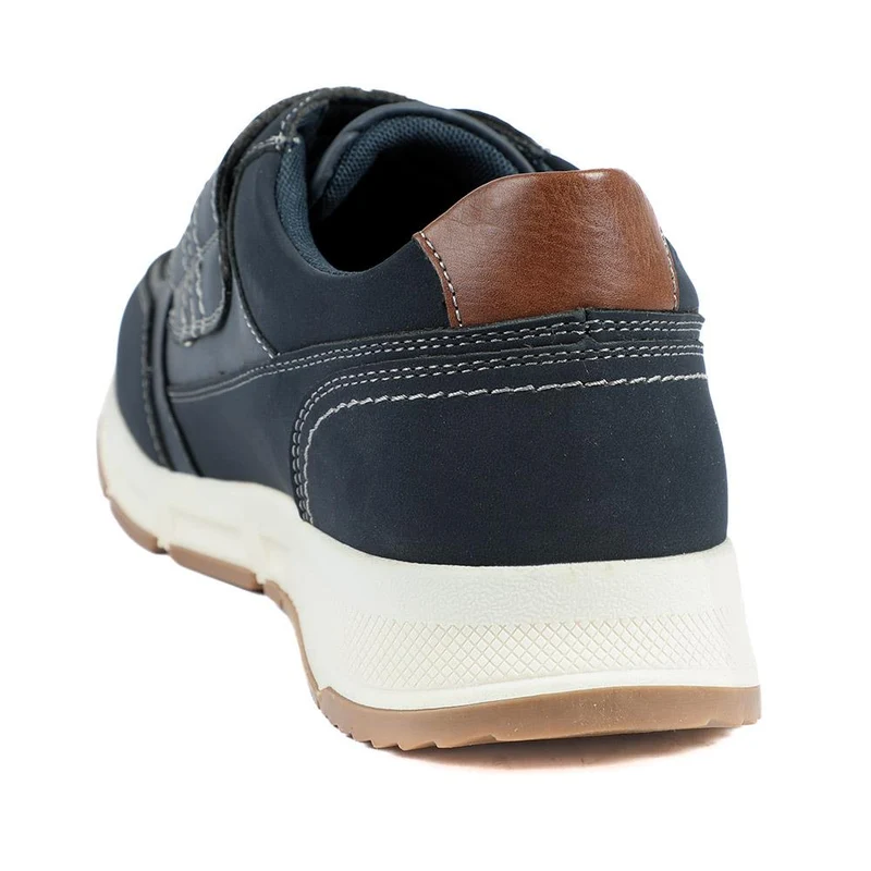 Wide Fit Adjustable Fasten Casual Shoes - WBINS42064 / 327 871 - Navy