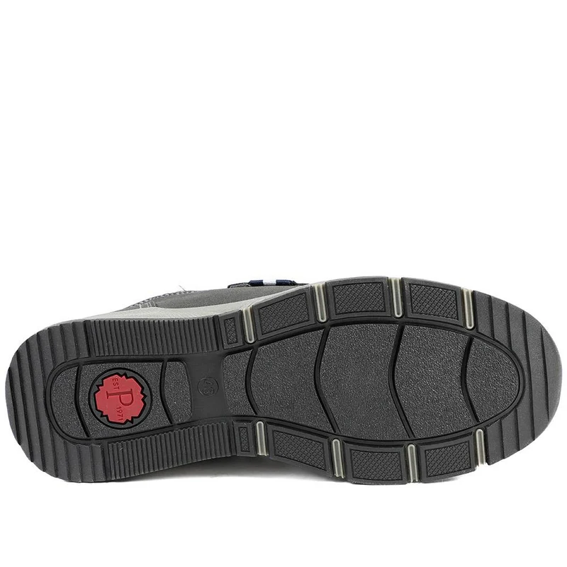 Wide Fit Adjustable Fasten Casual Shoes - WBINS42064 / 327 871 - Grey