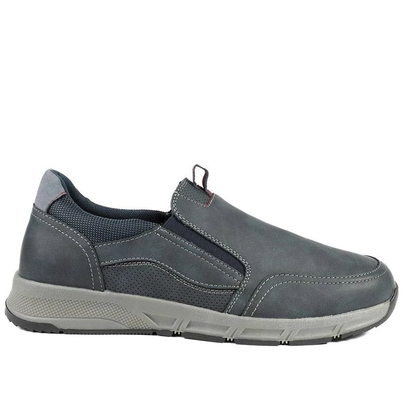 Wide-Fit Elasticated Slip On Shoes - WBINS42062 / 327 868 - Navy