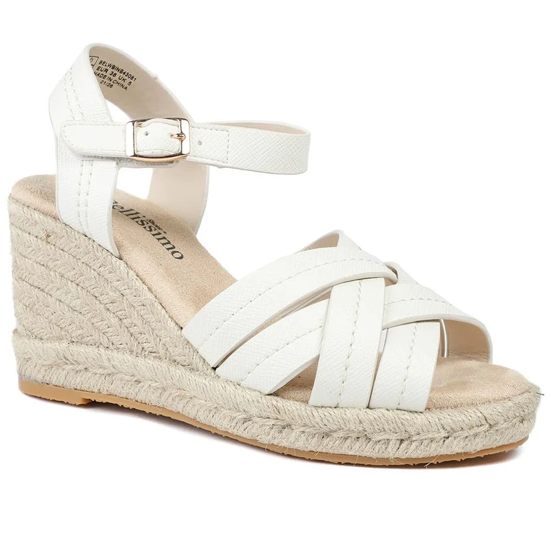 Bellissimo Memory Foam Wedged Espadrilles - BELWBINS43081 / 329 351