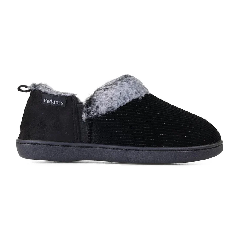Padders Ladies Slippers 2E Side Stitched Washable - DORA