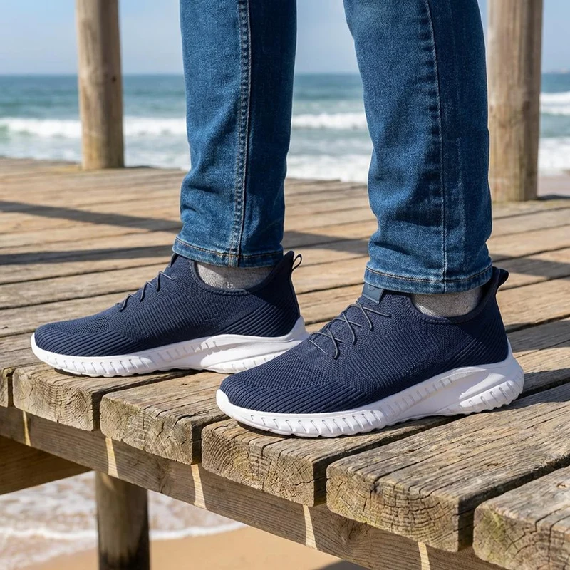 Easy Step In Wide Fit Trainers - BOJIE41004 / 326 872 - Navy