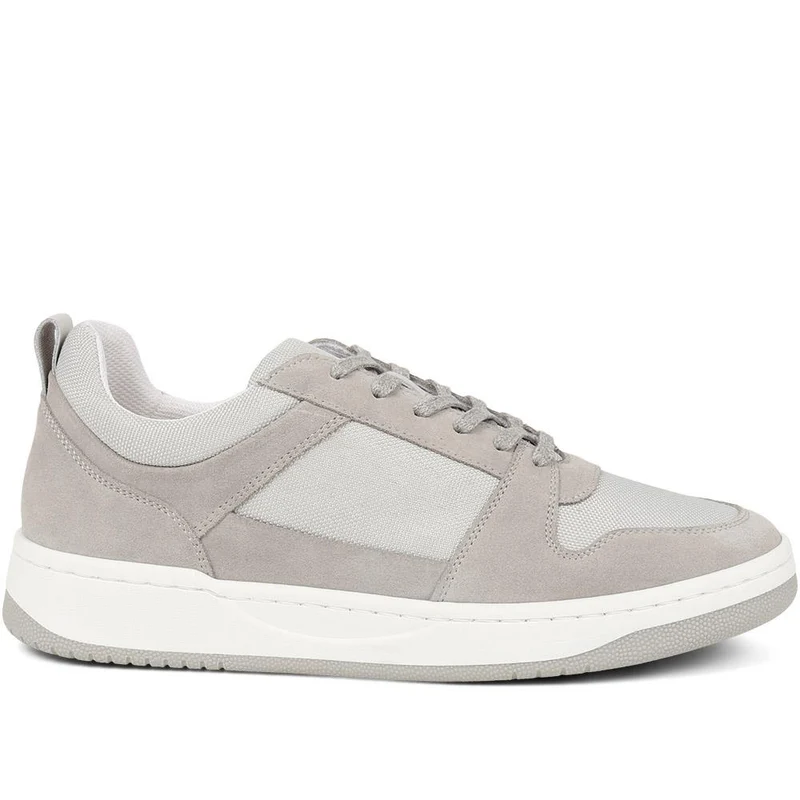 Stortford Lace-Up Trainers - STORTFORD / 325 189 - Light Grey
