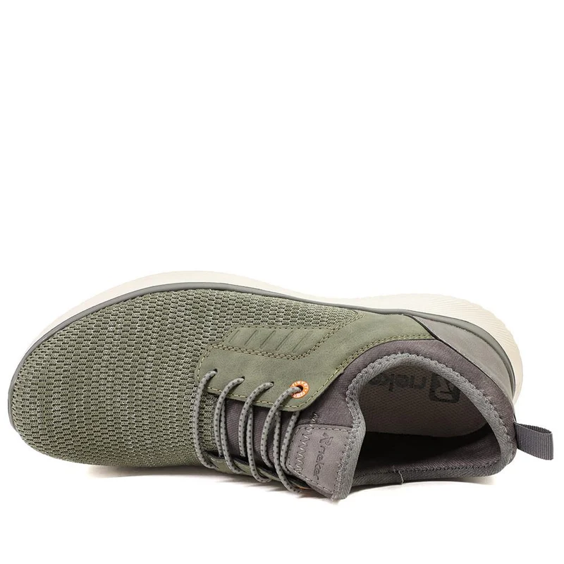 Rieker Lace Up Low Top Trainers - RKR43514 / 328 774 - Khaki