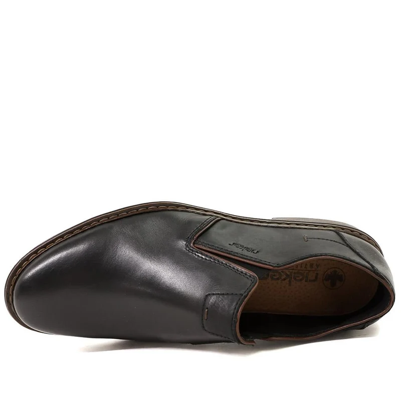 Rieker Smart Leather Slip On Shoes - RKR43511 / 328 970 - Black