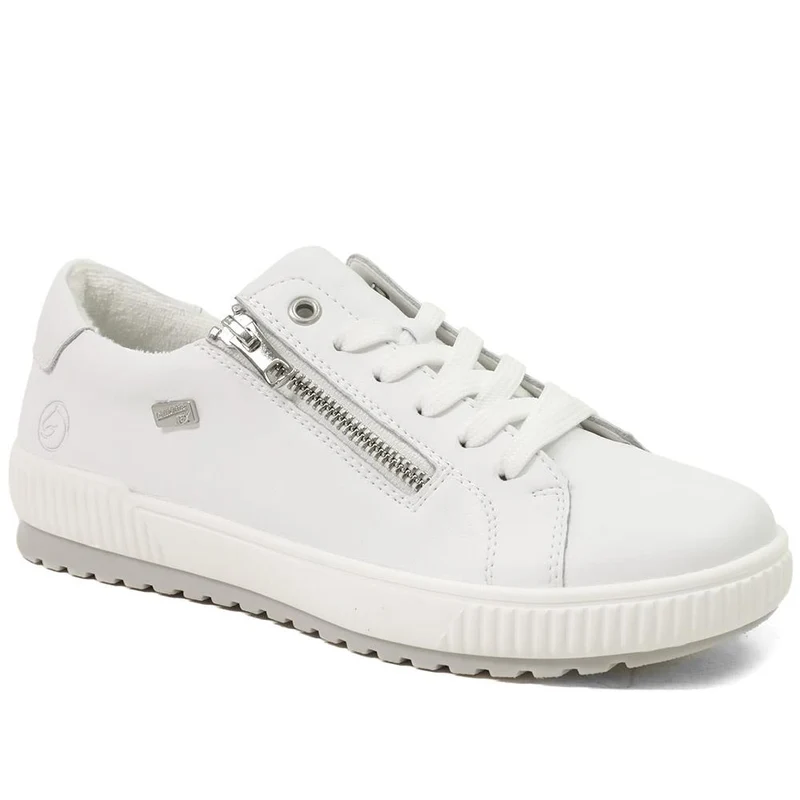 Remonte Leather Shower Resistant Trainers - DRS43504 / 328 687 - White