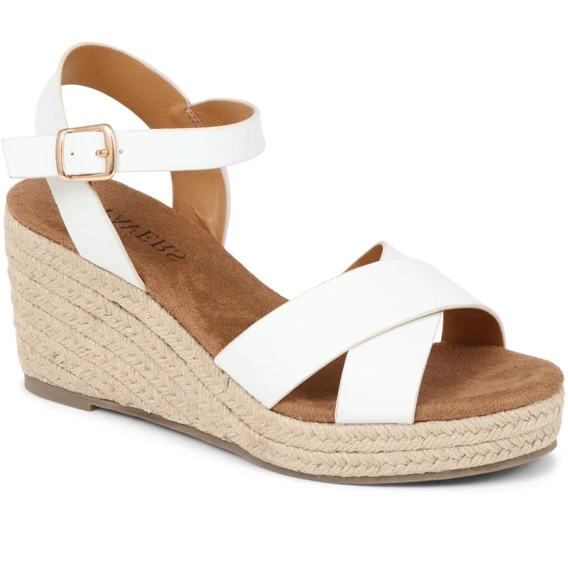 Lightweight Wedge Espadrilles - WBINS37095 / 323 624 - White