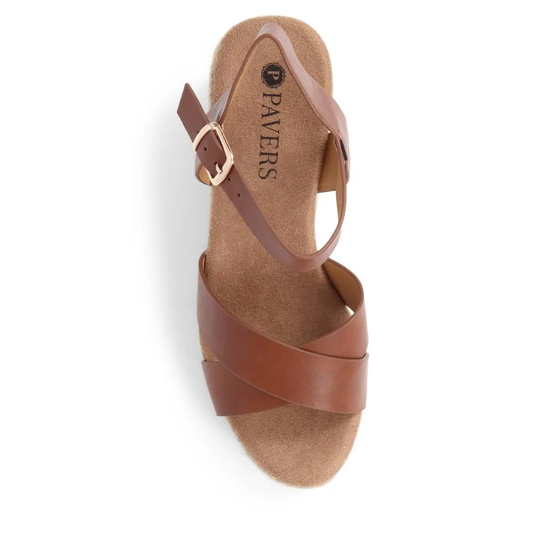 Lightweight Wedge Espadrilles - WBINS37095 / 323 624 - Tan